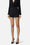 Shorts Elisabetta Franchi in Crêpe con Cuciture a Vista e Logo Dorato