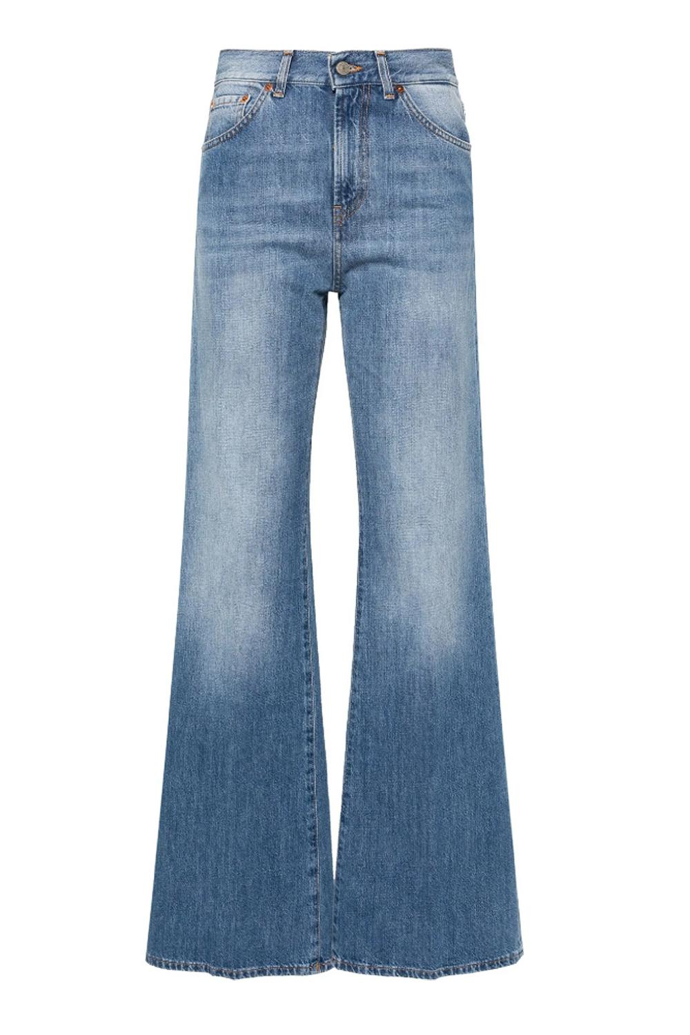 Jeans Amber wide leg<BR/> DP619 DF0261D-IN5800 Dondup 