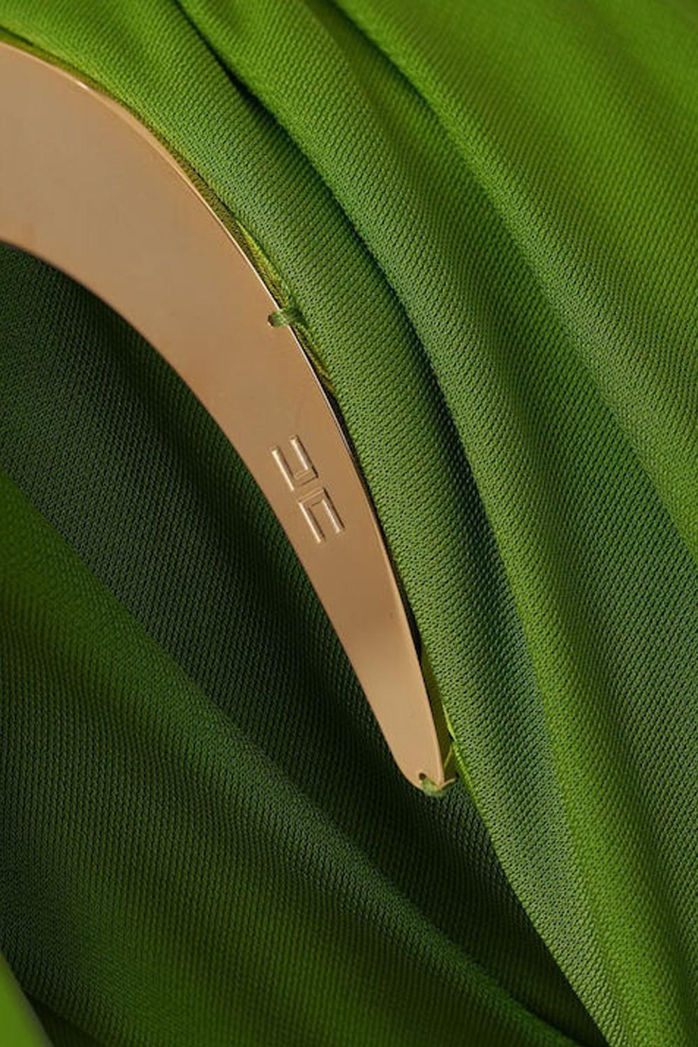 Body Monospalla Elisabetta Franchi in Jersey con Dettaglio in Metallo Dorato BO013 61E2EV3 Elisabetta Franchi 