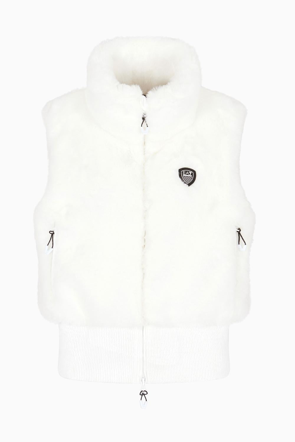 Gilet da sci in tessuto effetto pelliccia 7W000790 AF14797U0002 EA7 Emporio Armani 