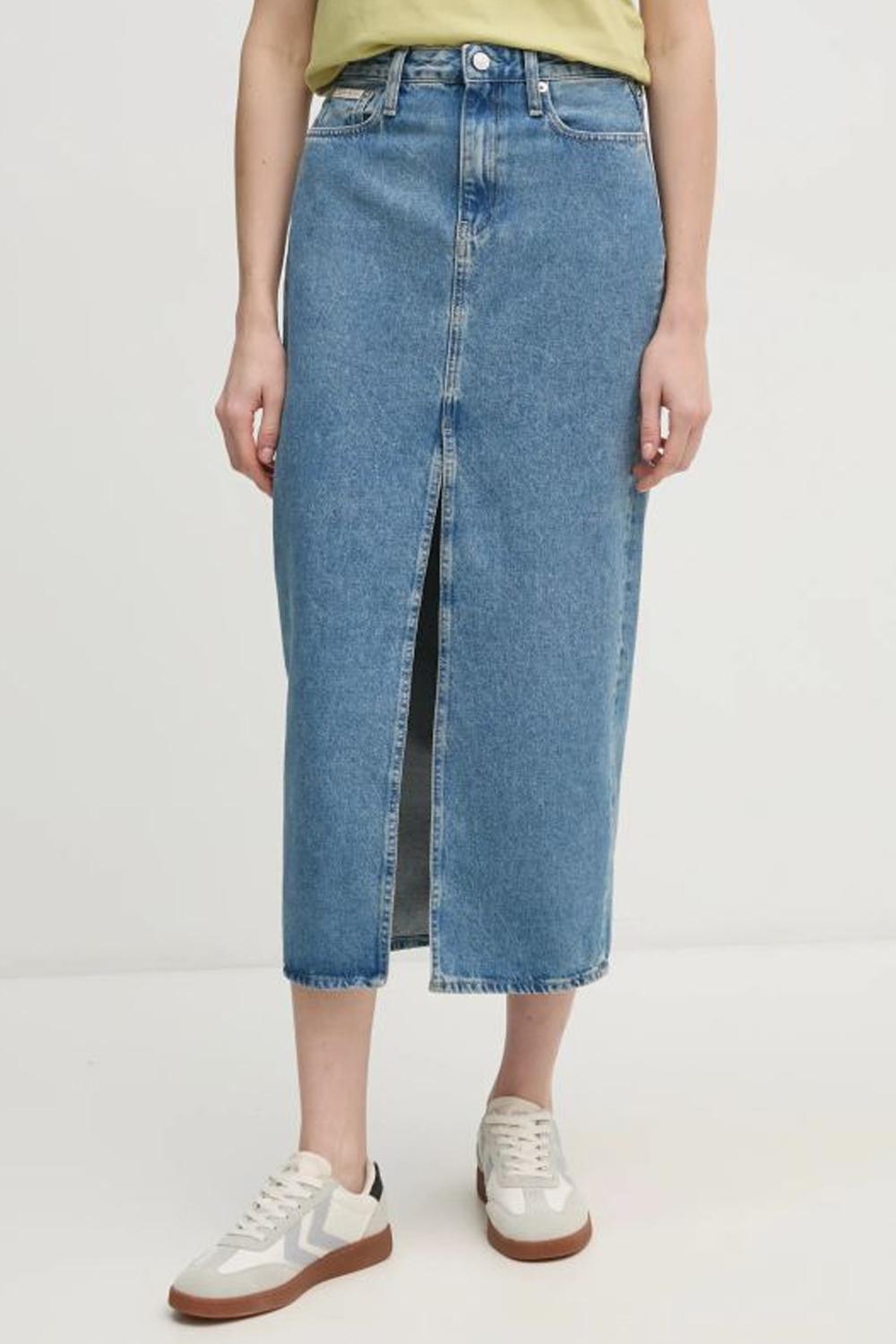Gonna in denim J20J224532 1A4 Calvin Klein 