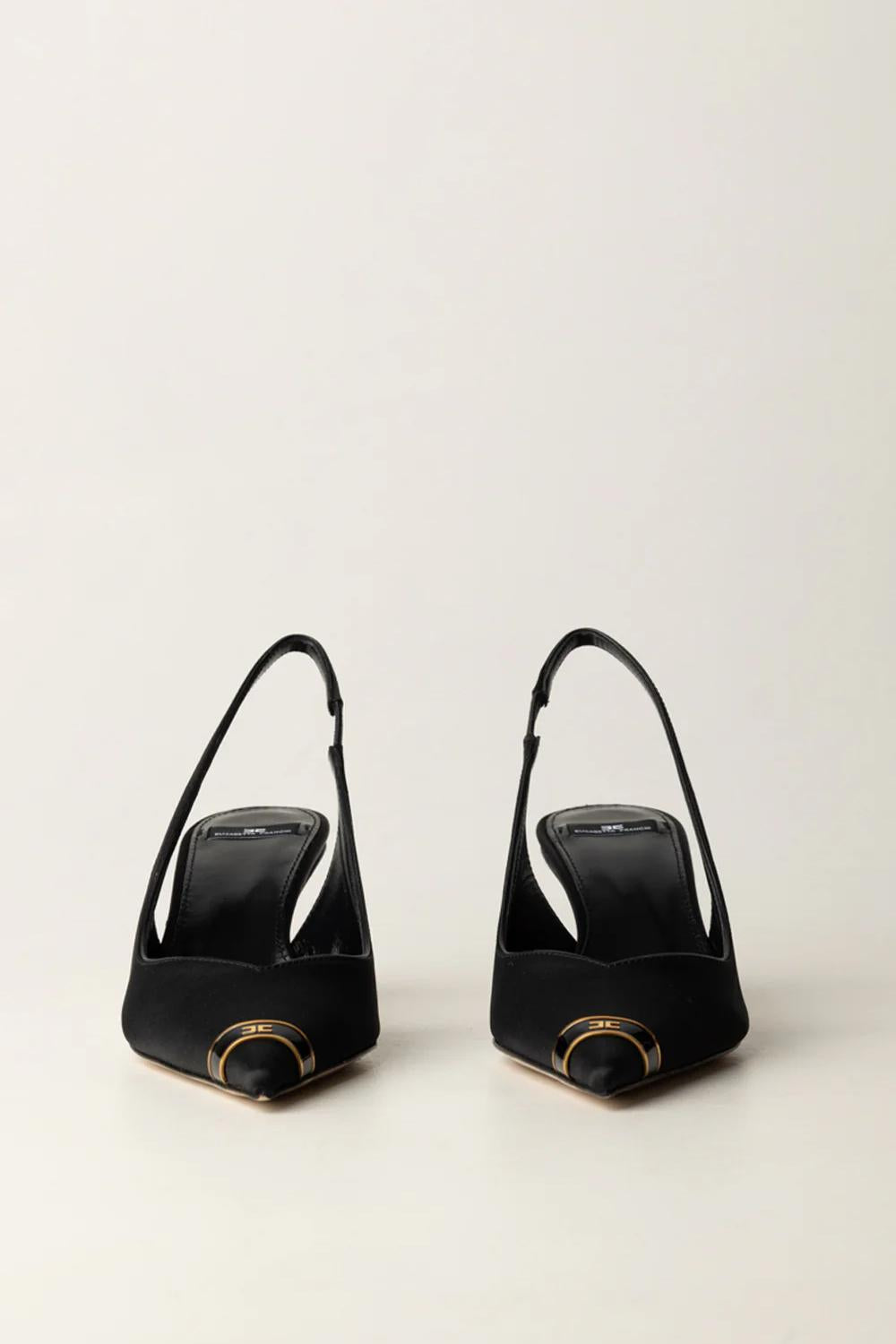 Slingback con tacco scultura SA17L 56E2110 Elisabetta Franchi 