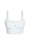 Slim ribbed cotton bra top