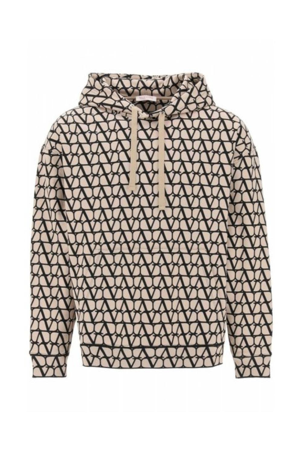 Felpa Uomo Valentino Ready To Wear  Beige/Nero 3V3MF25R9KD /MYL Valentino Garavani 