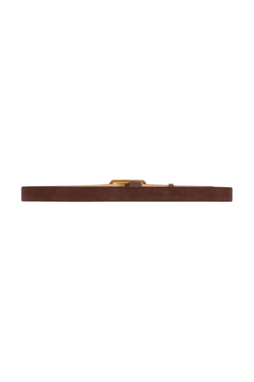 Cintura in pelle con logo a rilievo<BR/> CT42S 58E2EA3 Elisabetta Franchi 