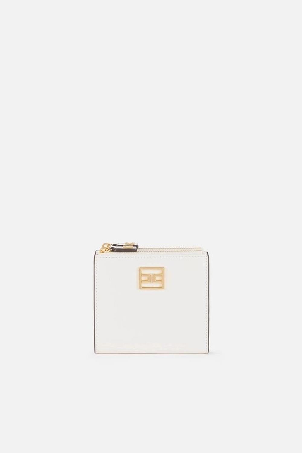 Portafoglio piccolo con zip e placca logo PF01A 51E2193 Elisabetta Franchi 