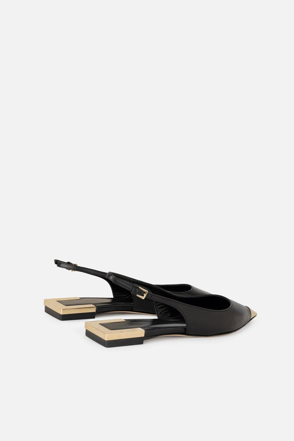 Slingback flat in nappa<BR/> SA07L 51E2110 Elisabetta Franchi 