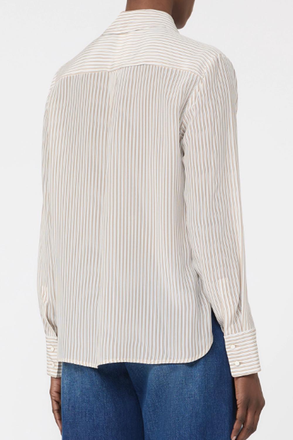 Camicia in crêpe de Chine stampato MSTFLIRT 004CAMMELLO Max Mara Studio 