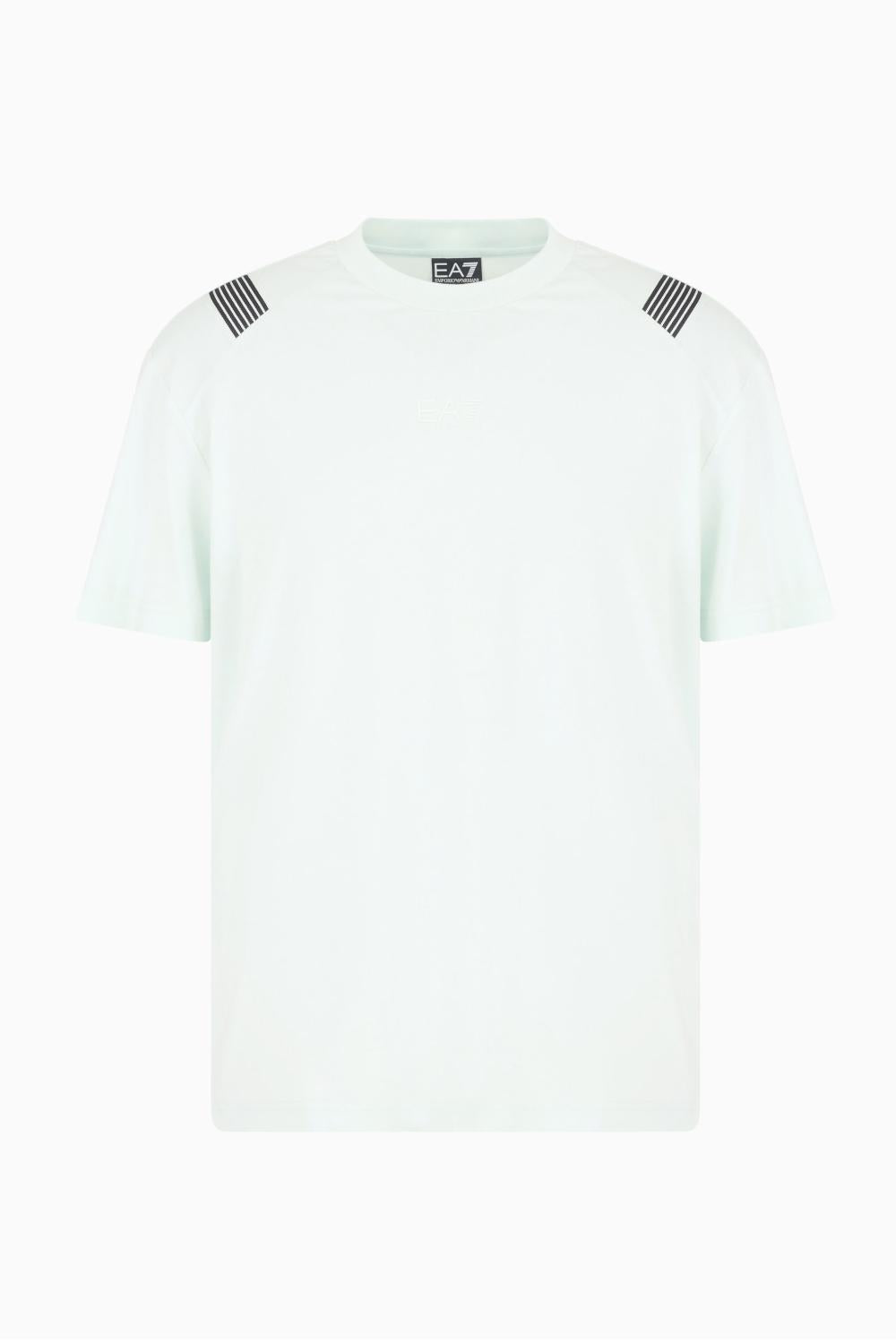 T-shirt girocollo 7 Lines in jersey di cotone EA7 Emporio Armani<BR/> 7M000266 AF10375U9060 EA7 Emporio Armani 