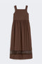 Abito smanicato in popeline di cotone WKDGOLA 036CIOCCOLATO Max Mara Weekend 