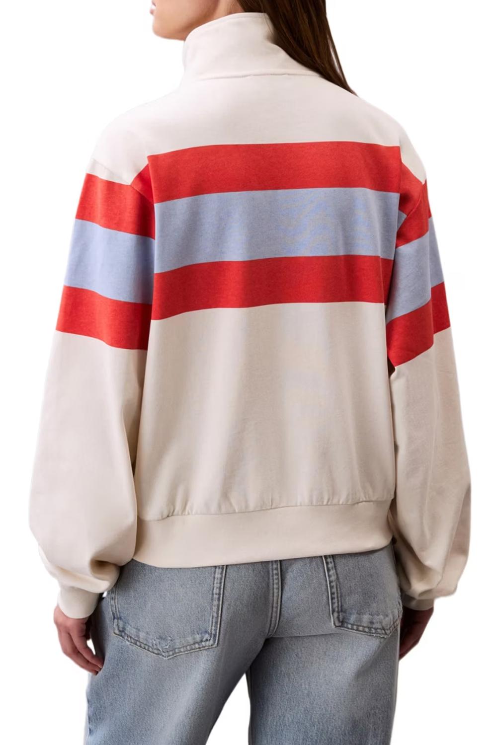 Felpa Rugby con Righe a Contrasto LV047C229G XEM Calvin Klein 