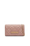 Pochette trapuntata Love Moschino con logo lettering oro e catena JC4079PP1O LA0600 Love Moschino 