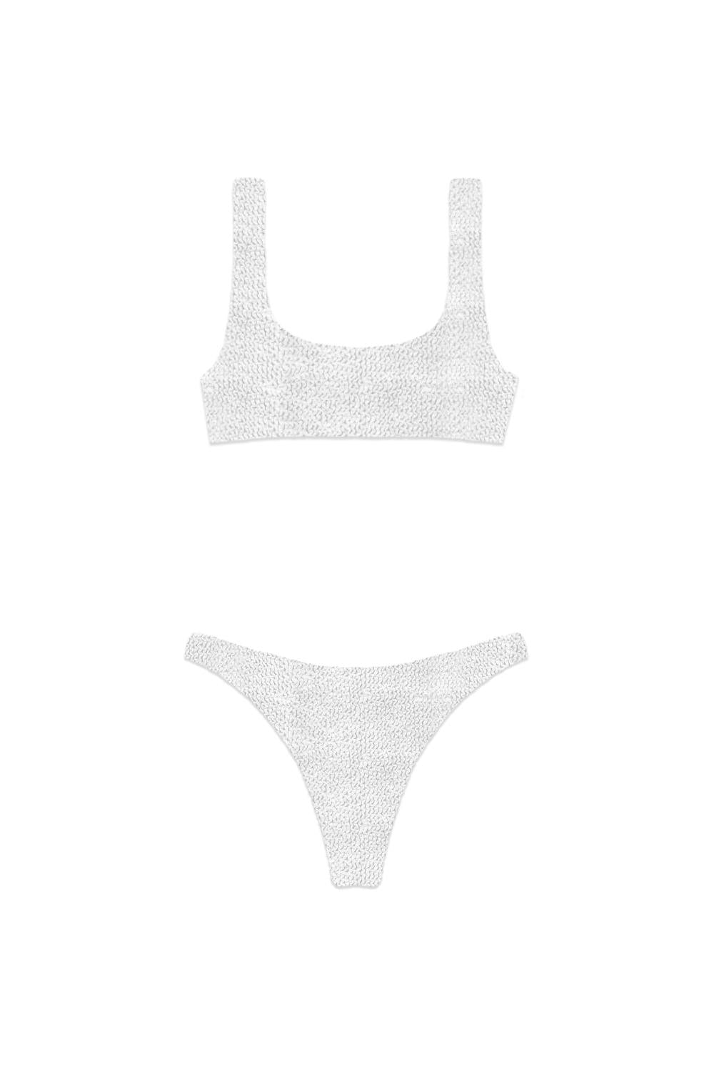 naima w crinkle bralette bikini top +  naomi w crinkle cheekiest bottom closed on the side NAIM002-NAO0006 /03175H Mc2 Saint Barth 