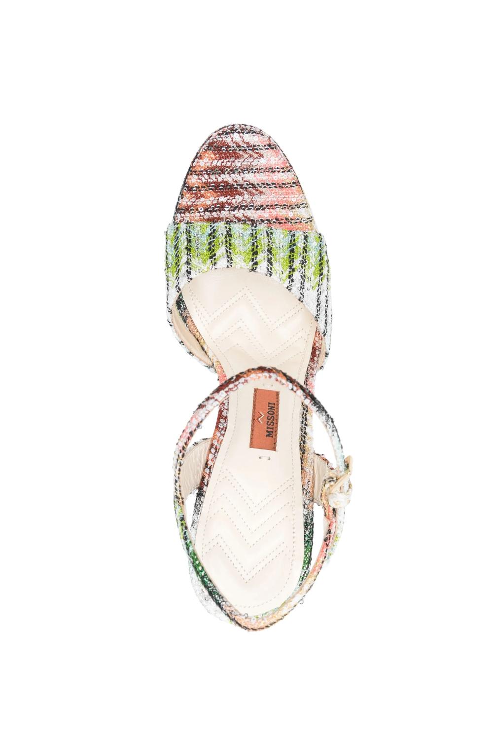 Sadali Missoni con Paillettes<BR/> MWF092 CAPERDONI RAINBOW LUREX Missoni 