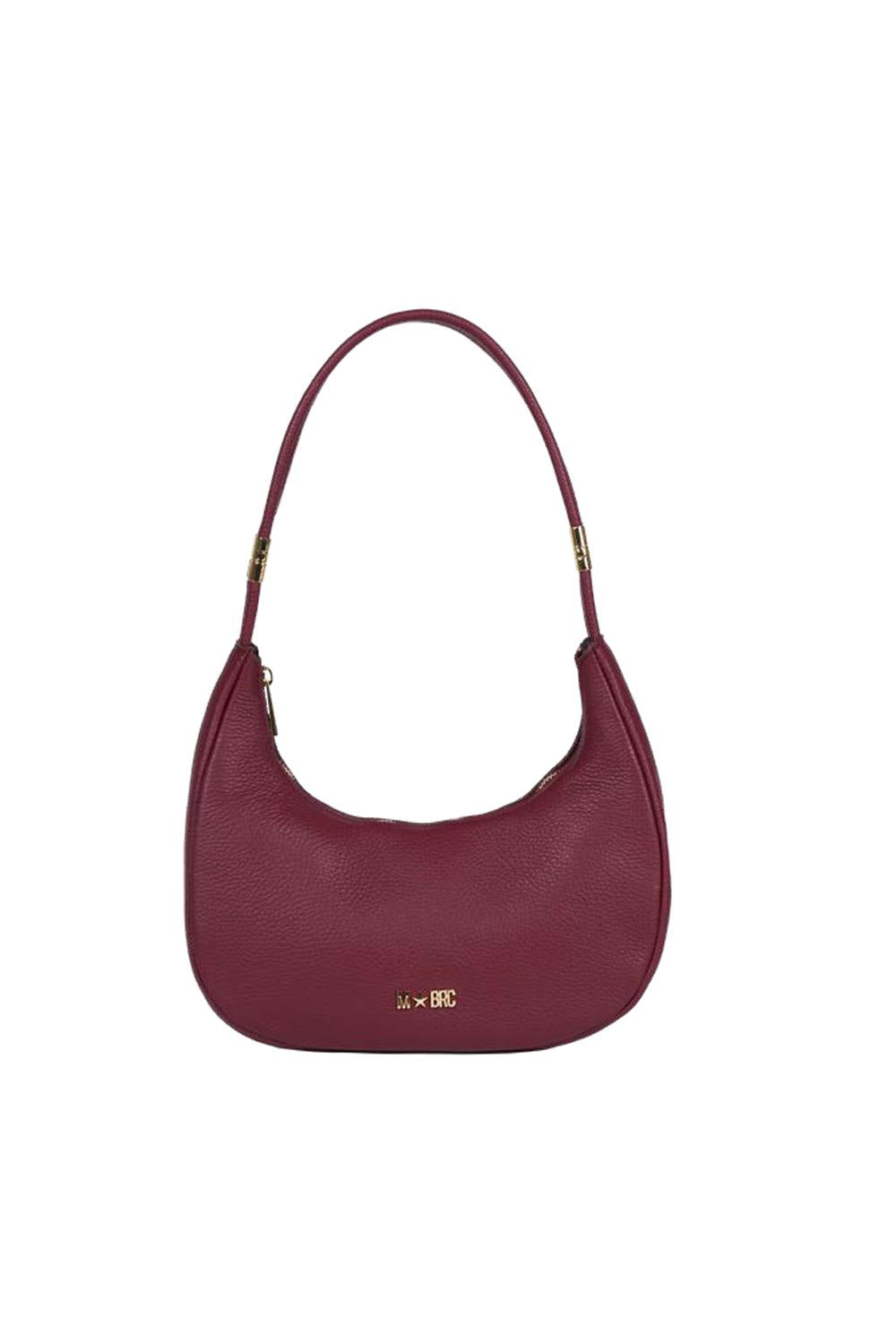 M*BRC Borsa a Spalla Mezzaluna Media  Linea Tubolar in Pelle G231 /BORDEAUX M Brc 