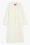 Cappotto in lana, cachemire e seta con cintura<BR/> CLES 003BIANCO Max Mara Studio 
