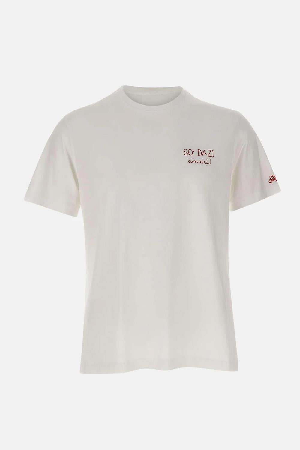 T-Shirt Portofino MC2 Saint Barth con Ricamo POT0001 -00163L Mc2 Saint Barth 