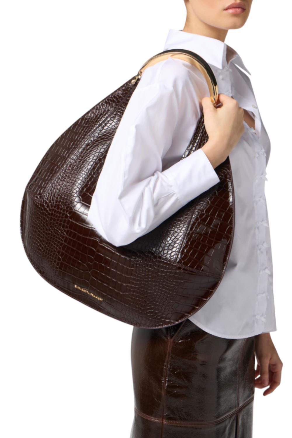 Hobo grande con manico gioiello<BR/> BS27A 56E2EA3 Elisabetta Franchi 
