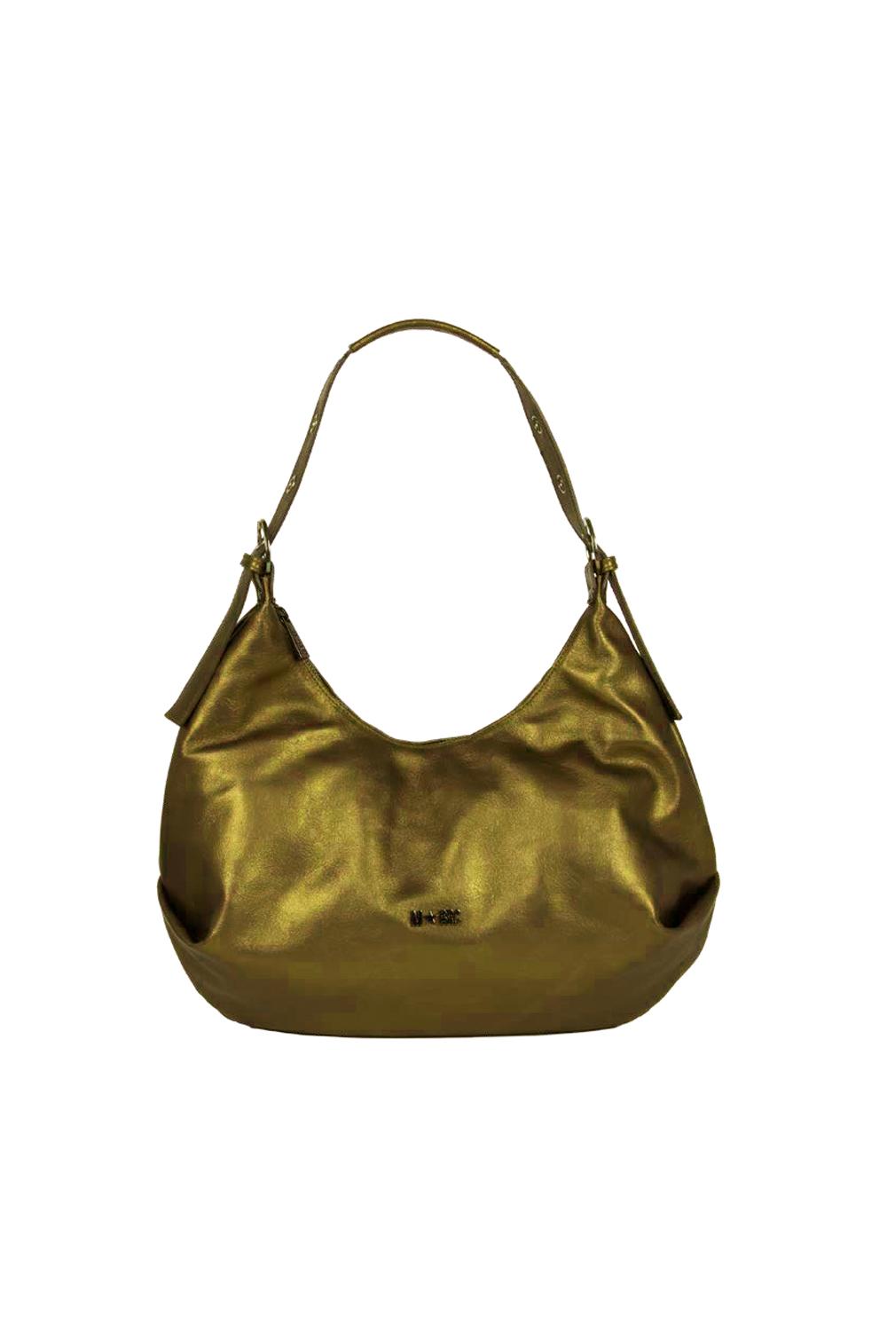 M*BRC Borsa Hobo in Pelle  Linea Metmat a Mezza Luna grande G165 /VERDE M Brc 