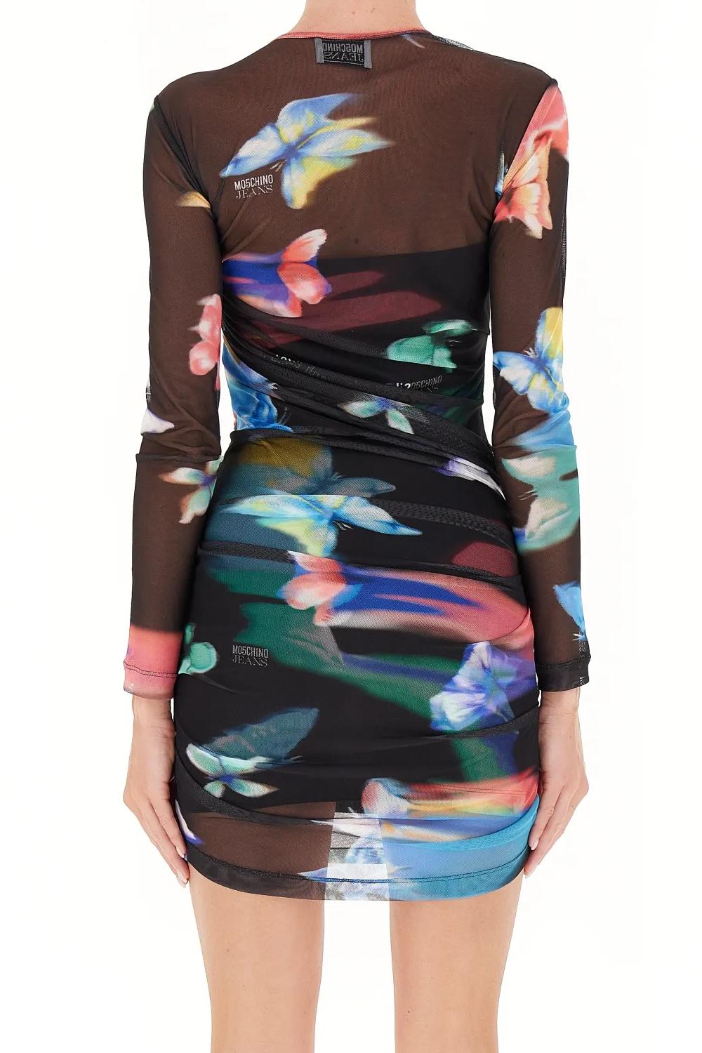 Abito drappeggiato Butterflies<BR/> 0444 82411555 Moschino Jeans 