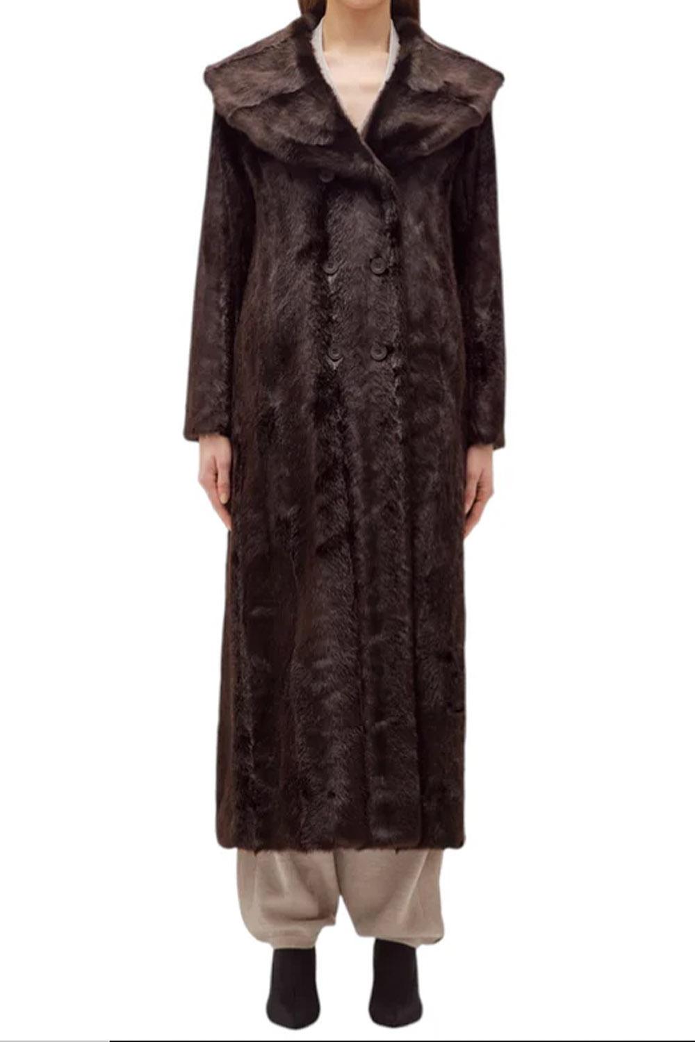 Cappotto lungol in faux fur RF5141 E085490840 Blugirl 