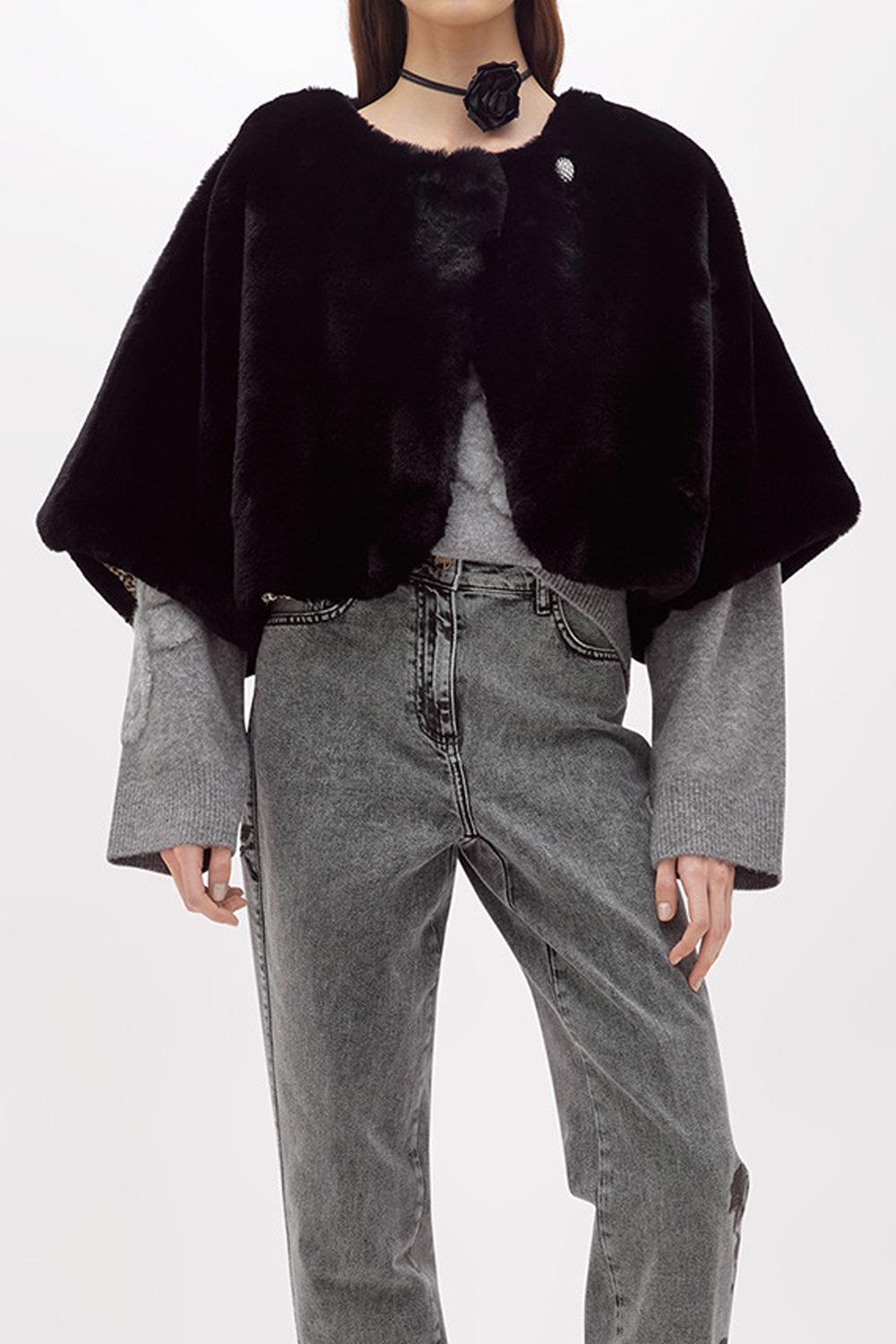 CAPPA IN FAUX FUR<BR/> PF5006 T030022222 Blugirl 