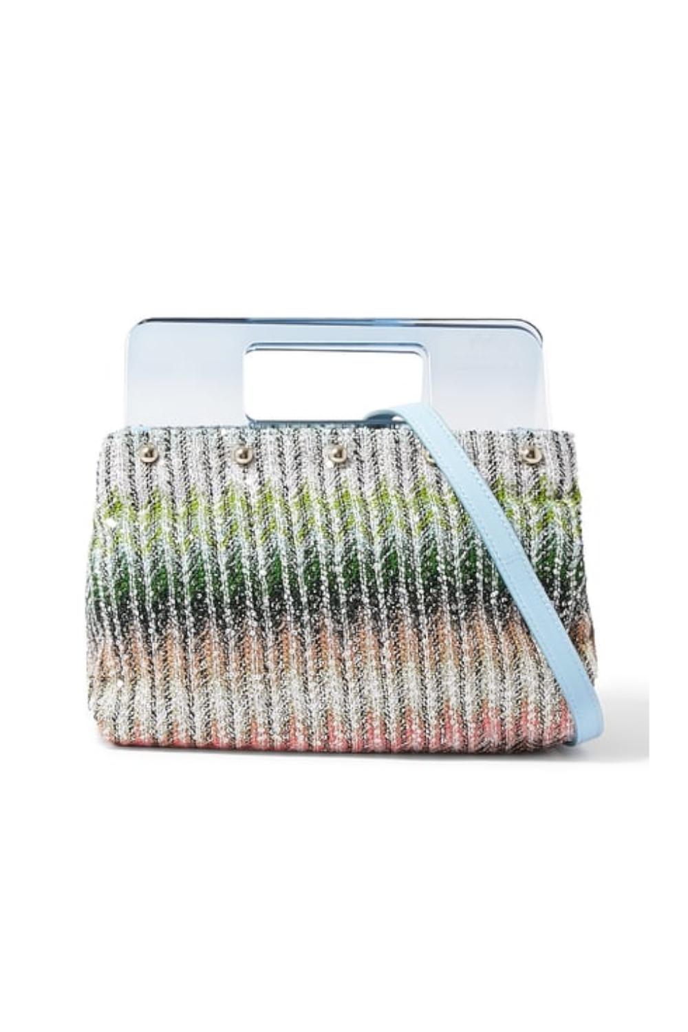 MISSONI BORSA PICCOLA PLEXI POUCH<BR/> MI10029I FABRIC RAINBOW LUREX Missoni 