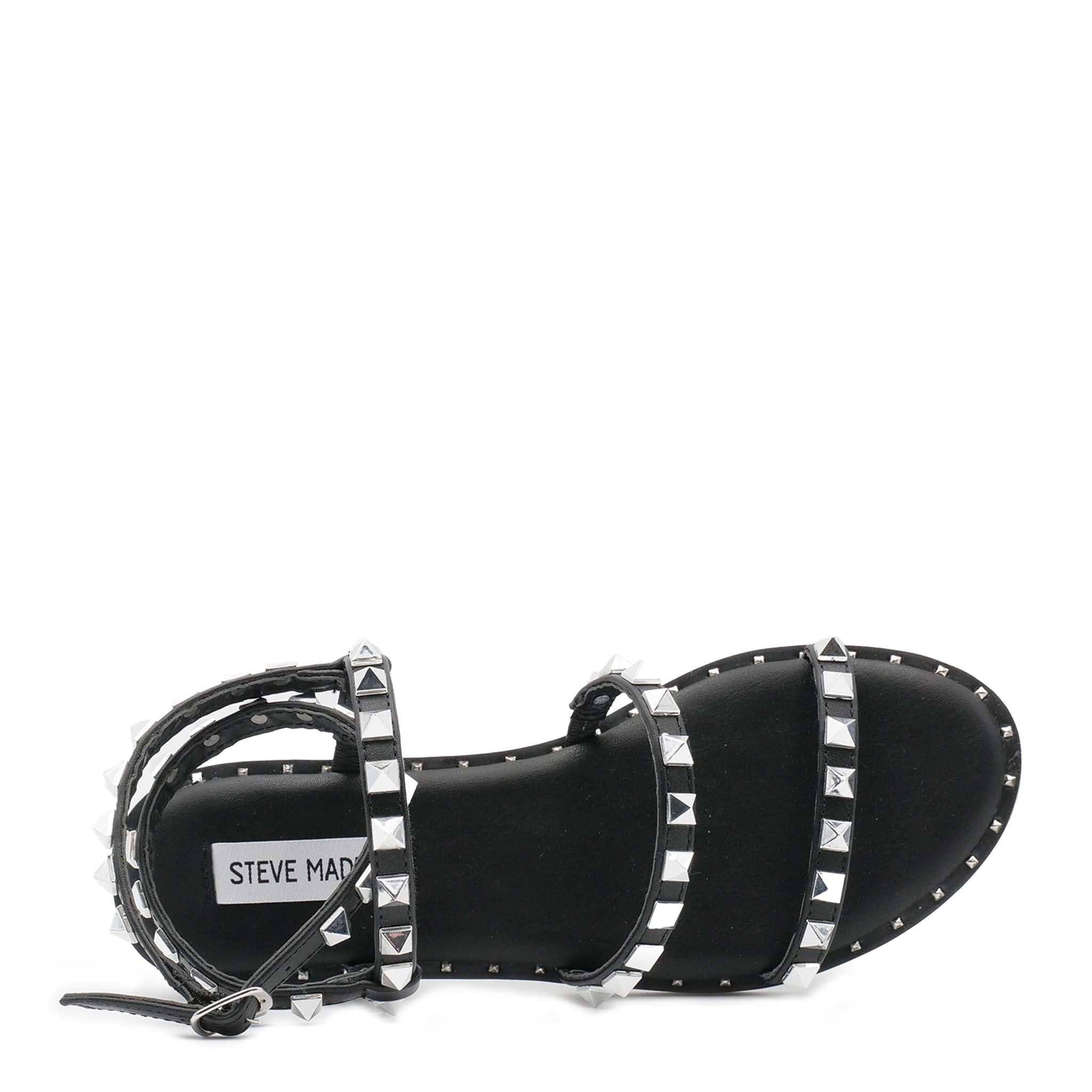 TRAVEL - sandalo basson borchie TRAVEL BLACK BLACK Steve Madden 