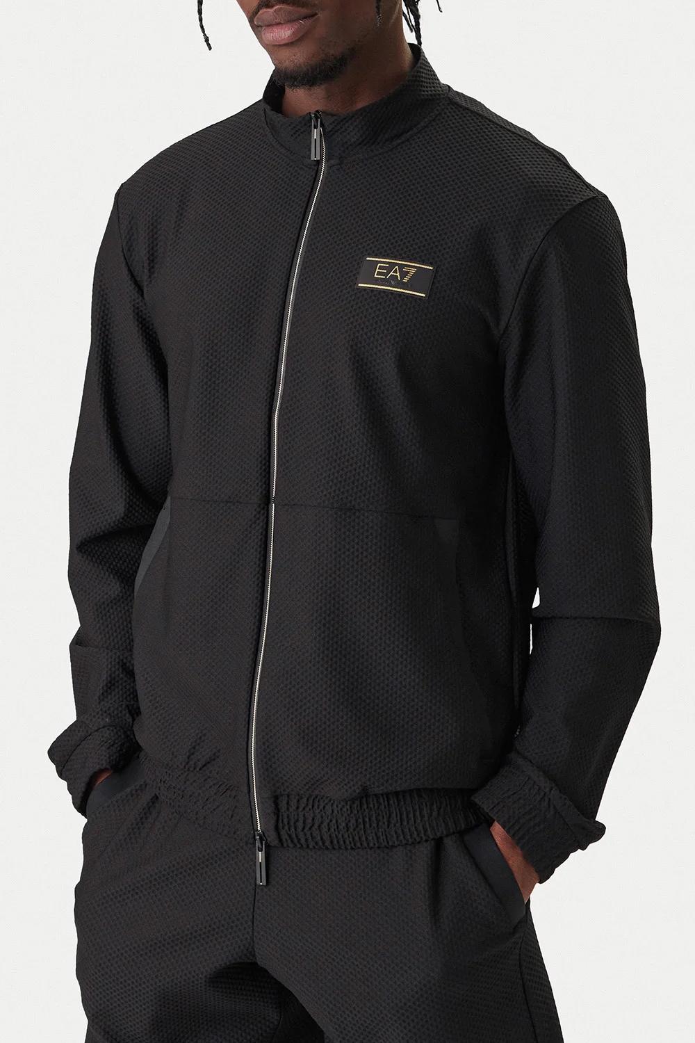 Felpa girocollo con zip in puro cotone 7M001338 AF21099UC001 EA7 Emporio Armani 