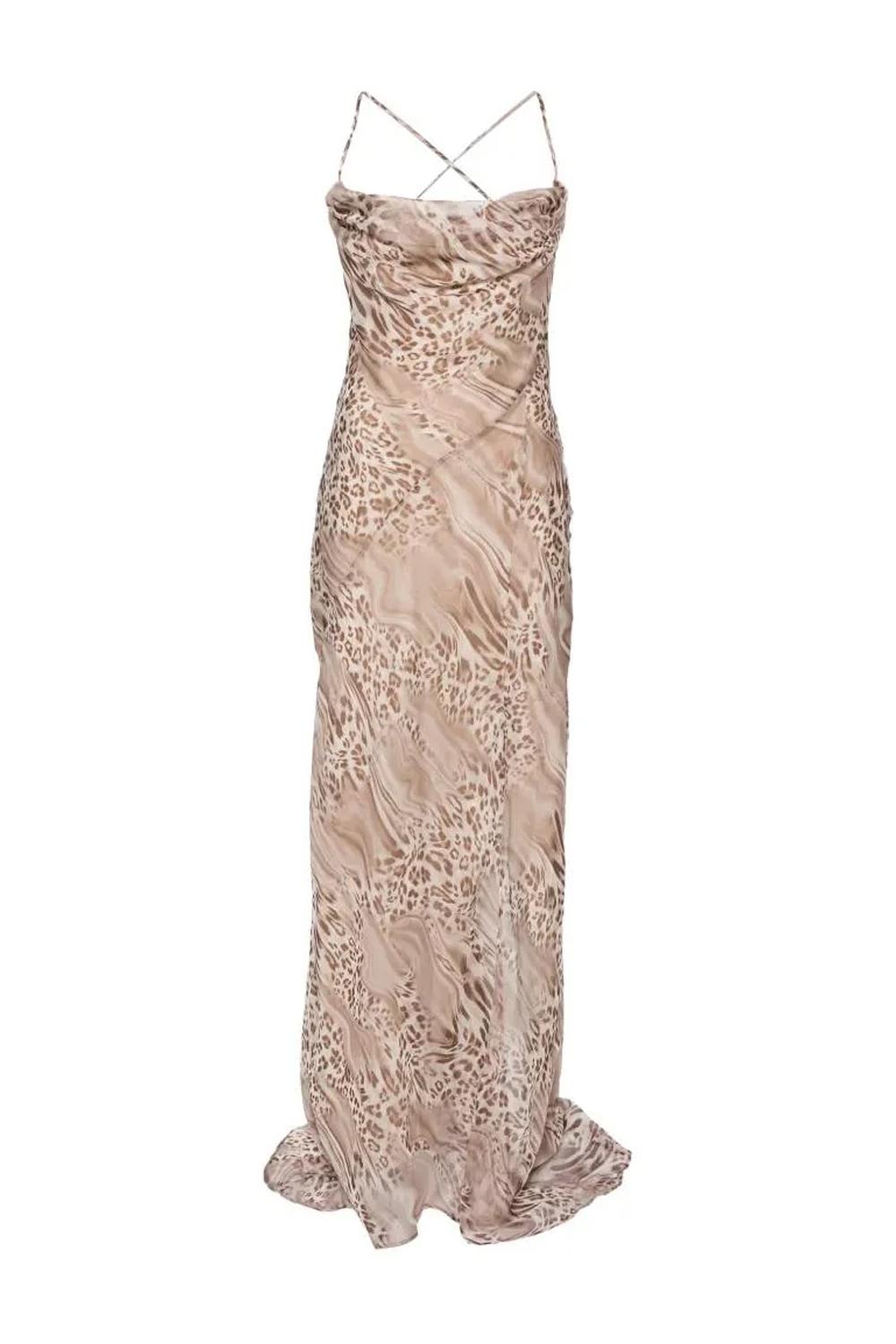 Abito lungo in chiffon RA6179 TS121P9371 Blugirl 