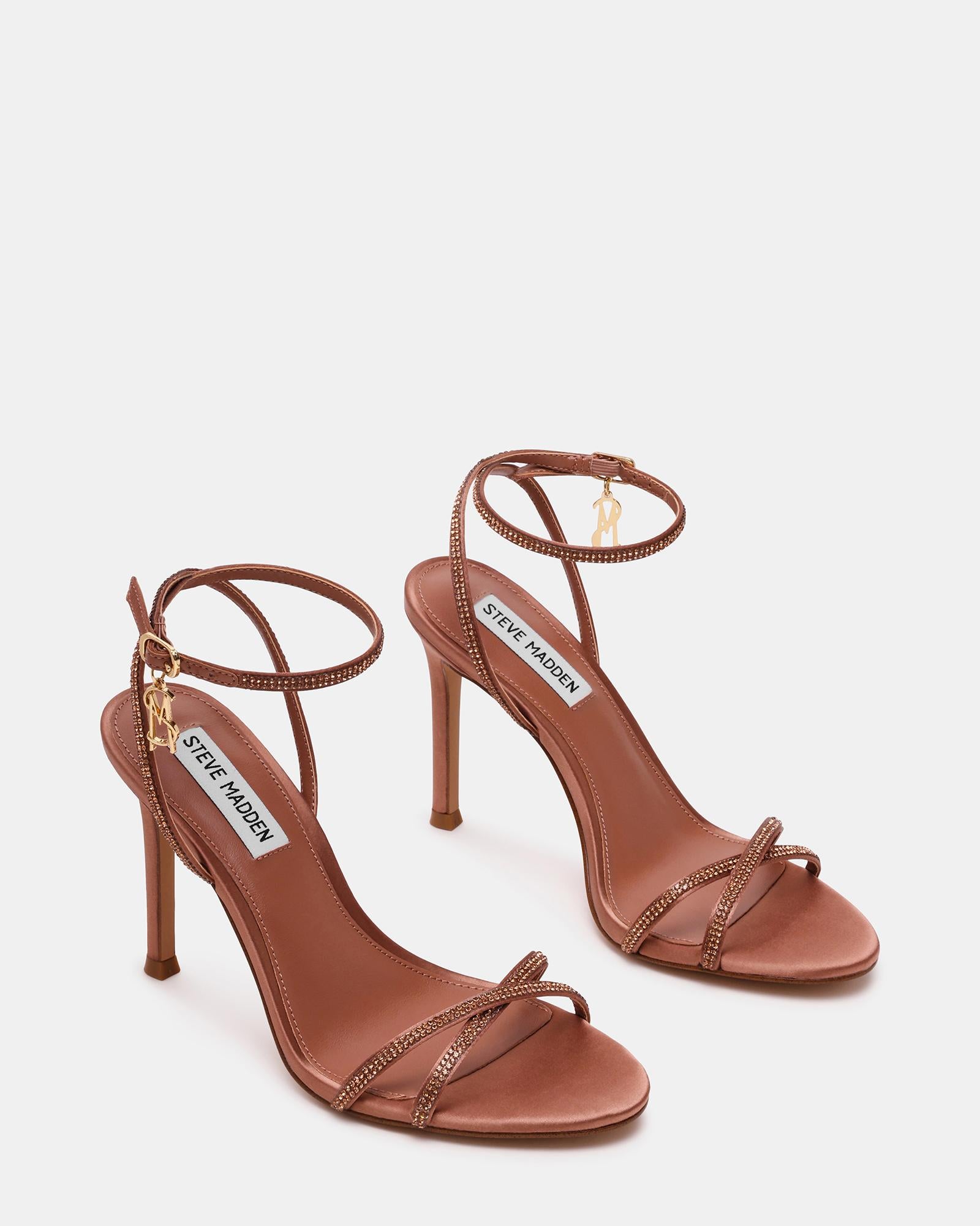 Sandalo in tessuto satinato con strass JYPSEY-CNR MOCHA SATIN Steve Madden 