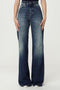 Pantaloni Amber Jeans a Vita Alta Palazzo DP619 DFE313D-LL3800 Dondup 