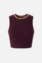 Top in maglia a rombi con dettaglio gioiello<BR/> TK60B 56E2EA4 Elisabetta Franchi 