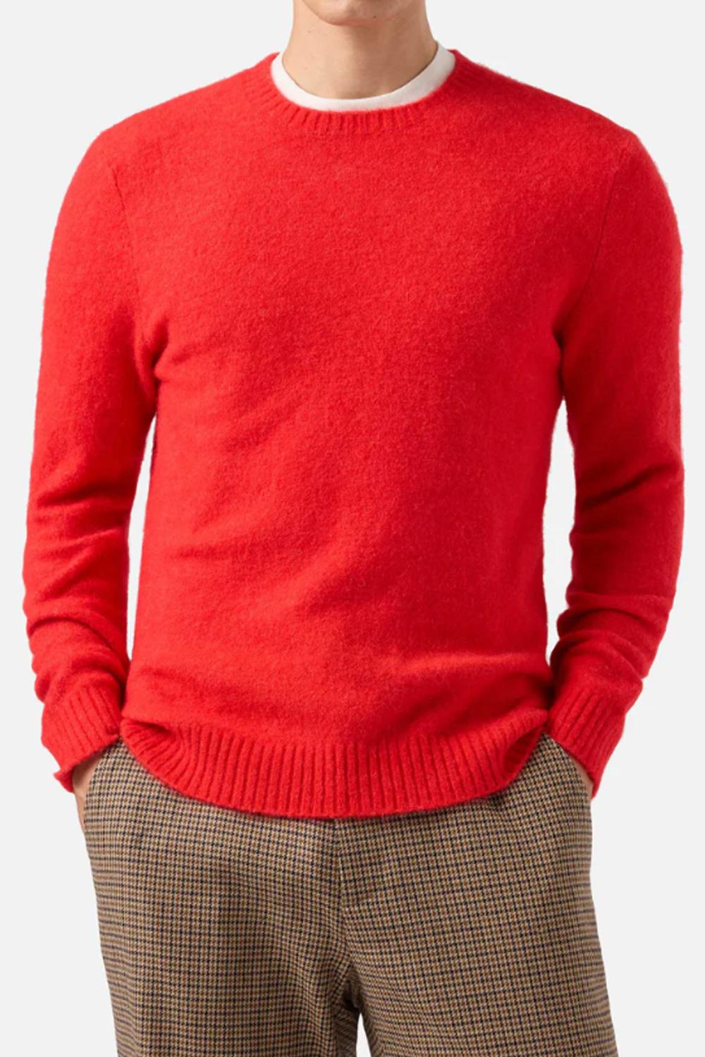 Maglione girocollo Regent in ALPACA STRETCH<BR/> REGE006 /00025I Mc2 Saint Barth 