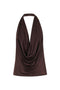 Top Elisabetta Franchi in Jersey di Viscosa Lucida con Scollo a Gronda<BR/> CN008 61E2644 Elisabetta Franchi 