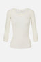 Top in maglia con dettaglio lettering<BR/> MK41B 57E2DZ9 Elisabetta Franchi 