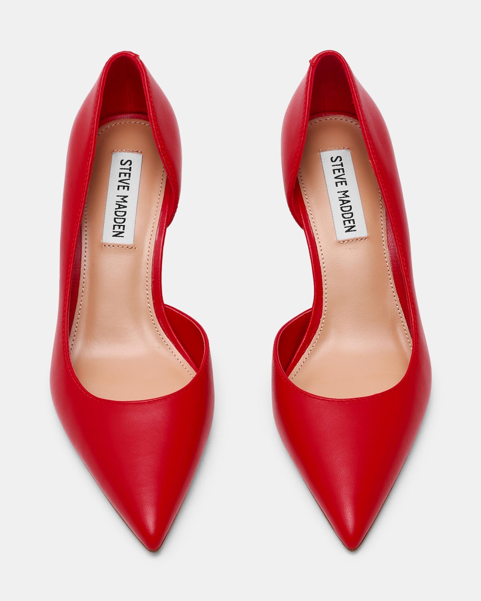 VENA - decollete in ecopelle VENA RED LEATHER Steve Madden 
