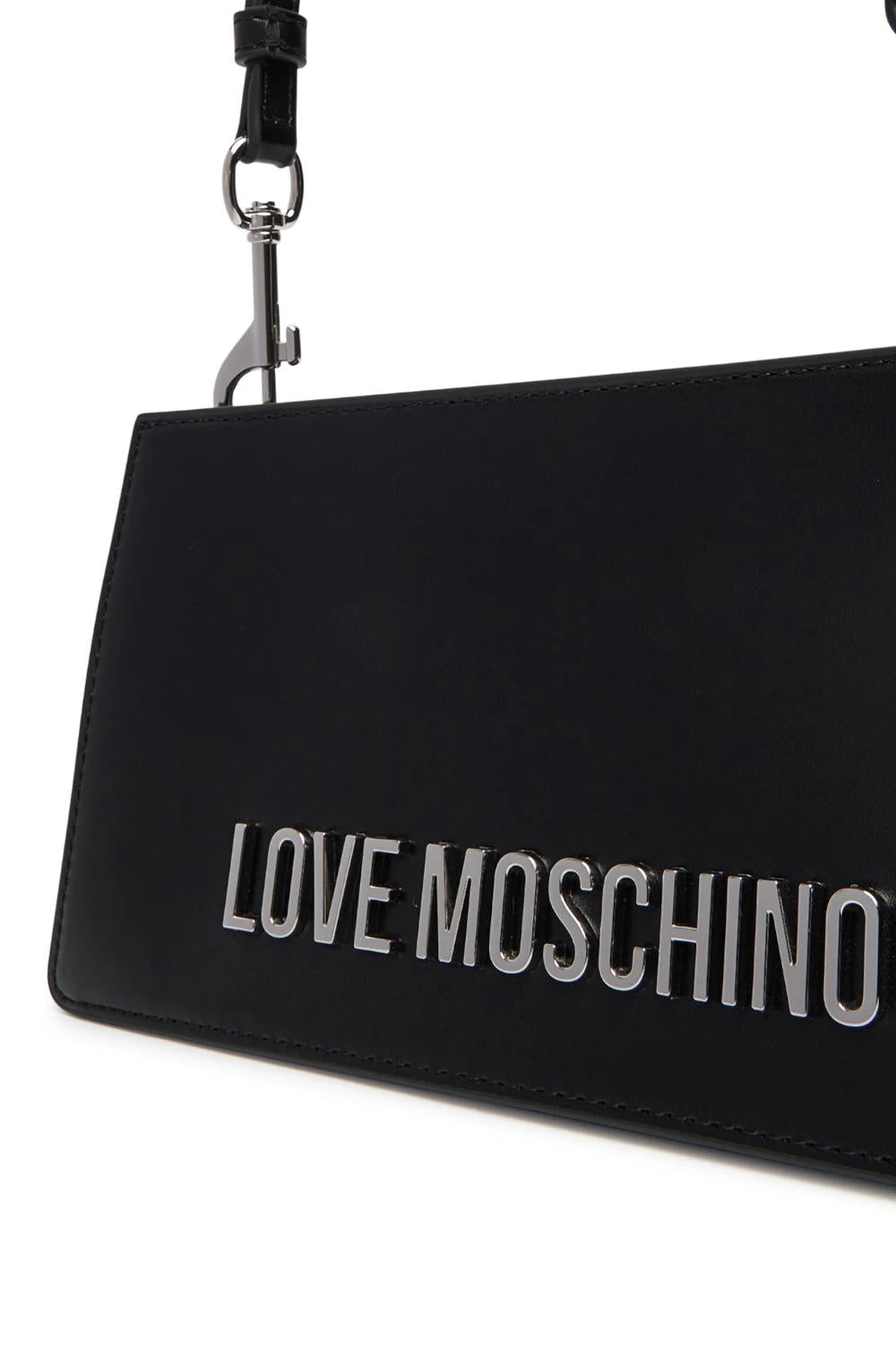 Borsa a spalla con logo Lettering<BR/> JC4095PP1N LL000B Love Moschino 