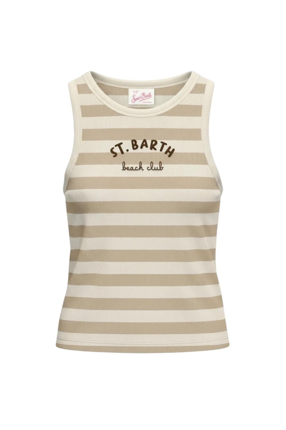 Canotta Ada MC2 Saint Barth Stripes in Cotone AAD001 -02259L Mc2 Saint Barth 