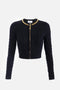 Cardigan in maglia a rombi con dettaglio gioiello<BR/> MK29B 56E2110 Elisabetta Franchi 