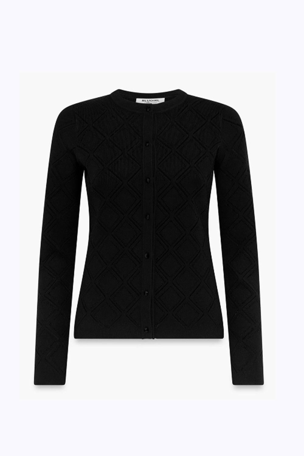 CARDIGAN E TOP CON STRASS RF5202 MS99E22222 Blugirl 