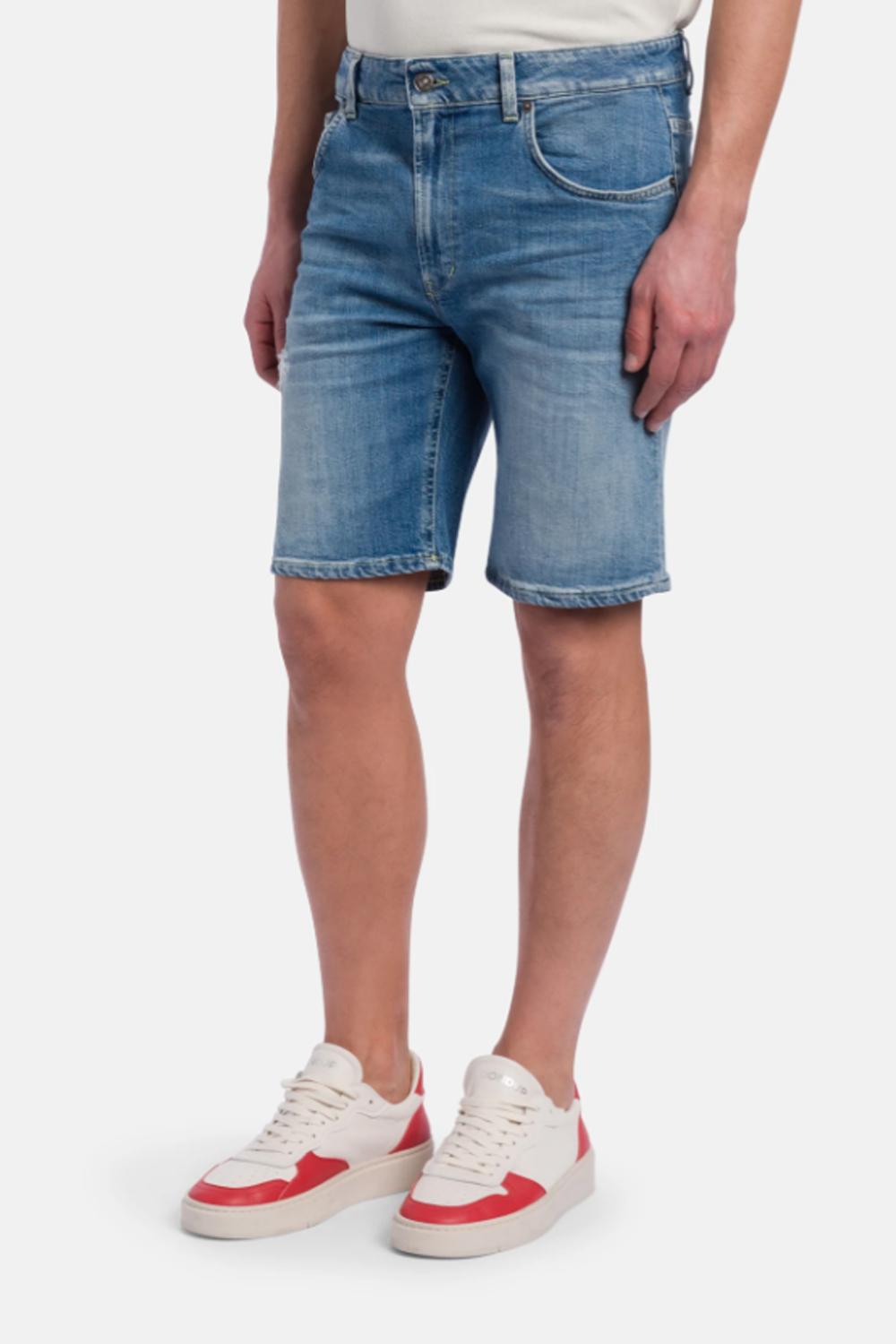 Bermuda Derick regular in denim stretch UP454 DSH365U-MA4800 Dondup 