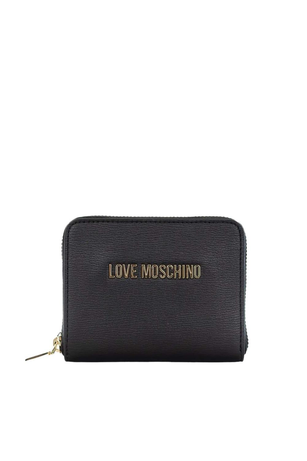 Portafoglio Piccolo Love Moschino in Ecopelle con Logo Dorato JC5702PP1N LD0000 Love Moschino 