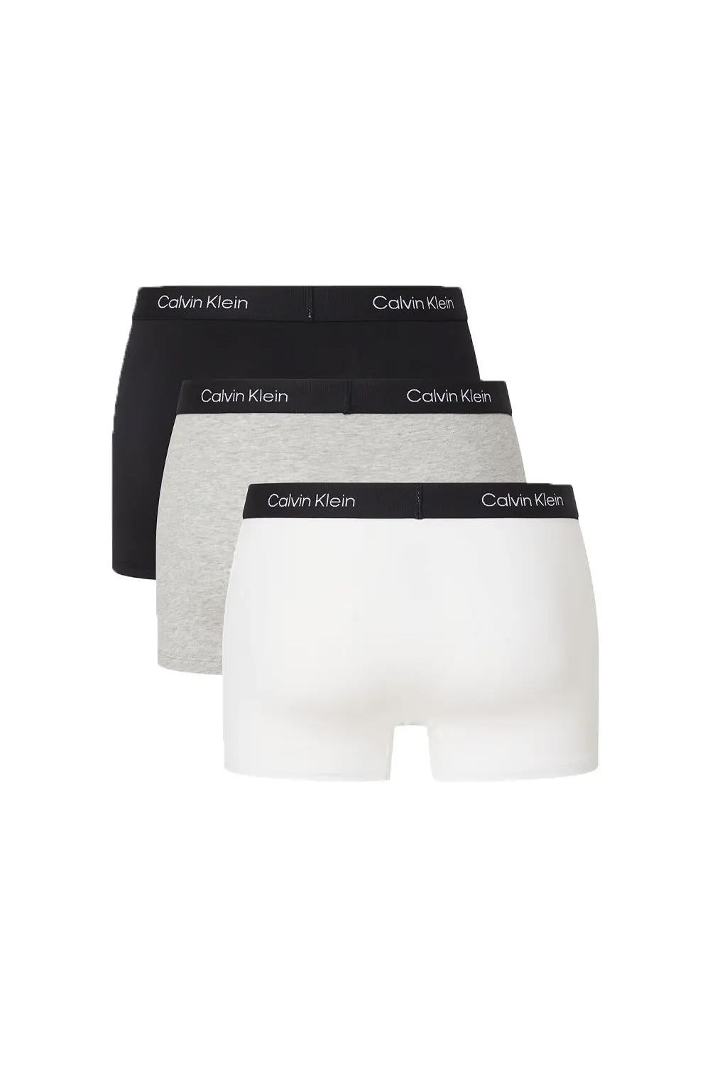 Boxer con vestibilità a livello dei fianchi in confezione da 3 - Icon Cotton Stretch<BR/> 000NB3528A 6H3 Calvin Klein 