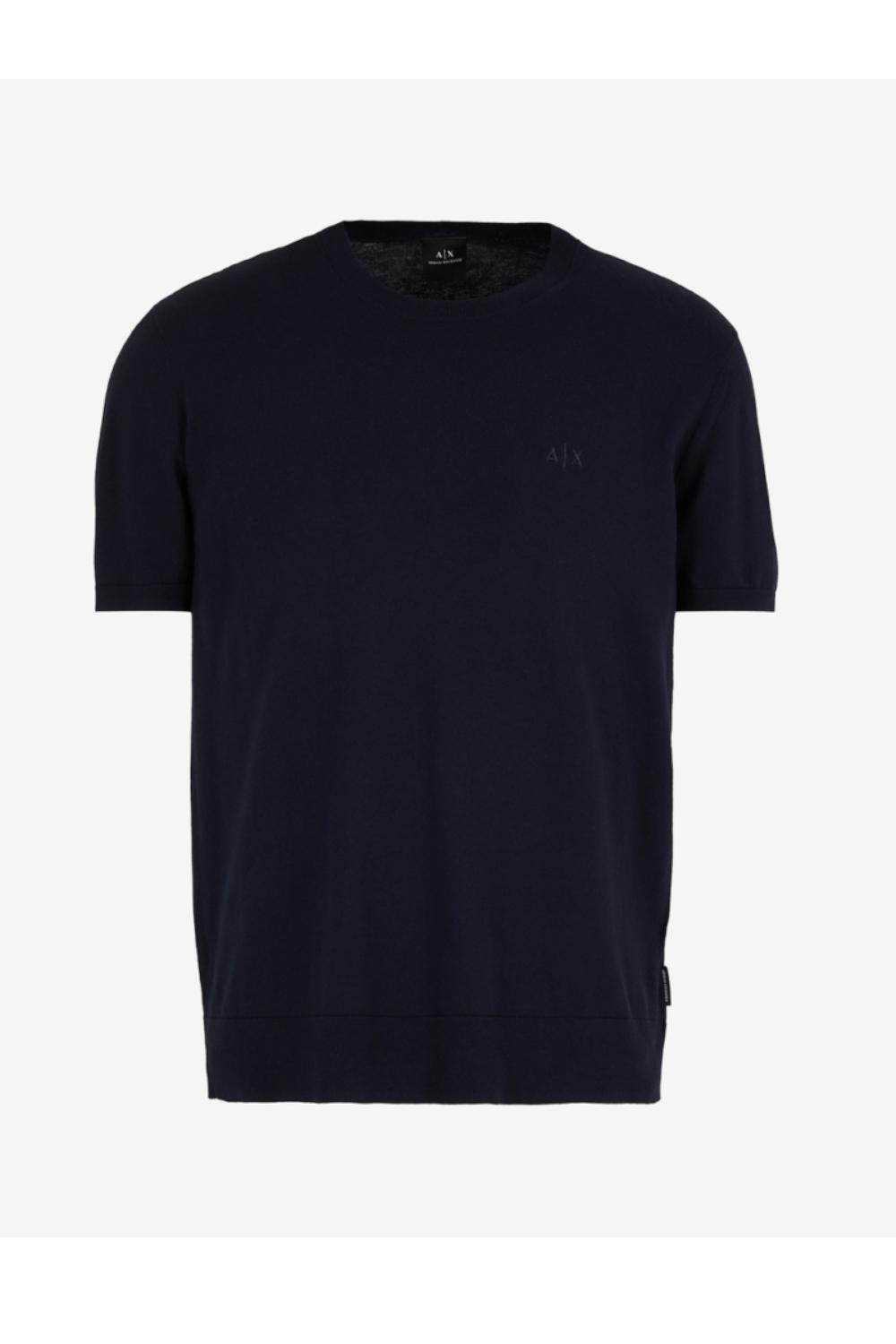 T-Shirt in Maglia di Cotone con Ricamo 8NZM5C ZM3JZ1510 Armani Exchange 