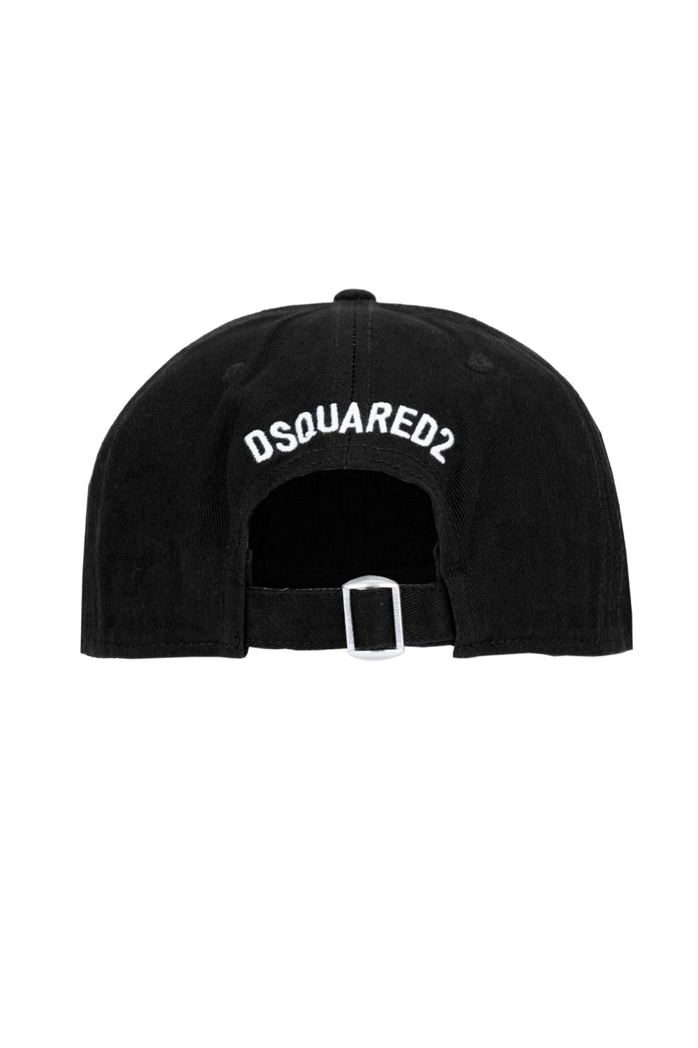 Cappello Baseball Dsquared2 in Gabardine di Cotone BCM0510 05C00001M063NERO Dsquared2 