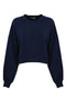 Felpa in cotone con logo<BR/> MD005 51E2DC8 Elisabetta Franchi 