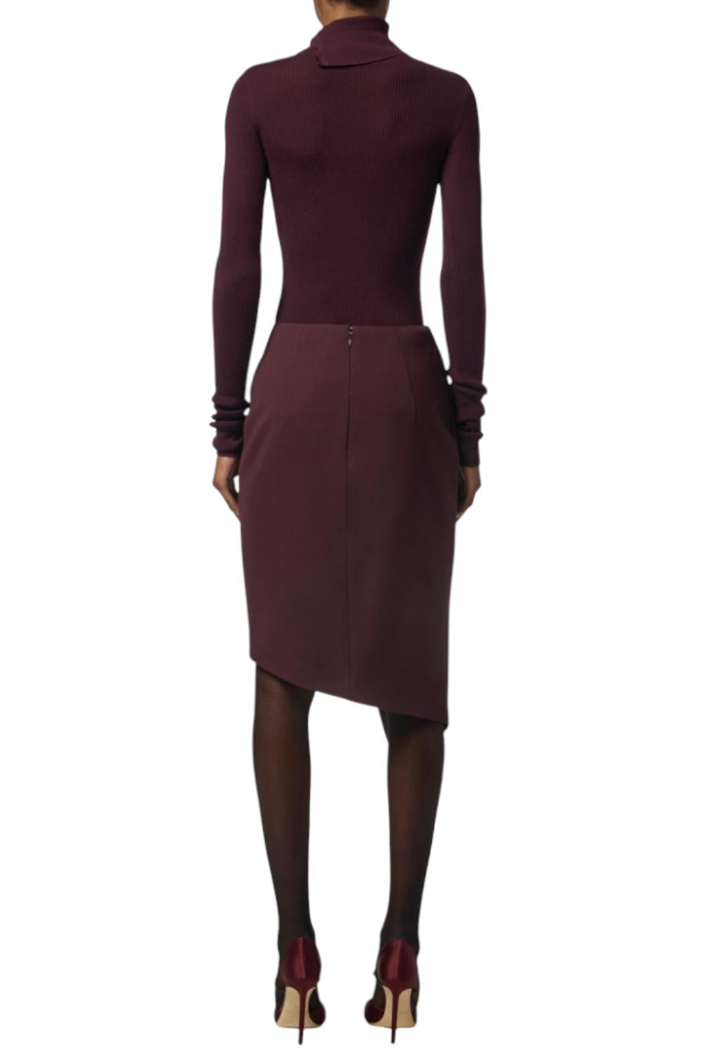 Gonna in crêpe con dettaglio gioiello<BR/> GO135 56E2EA4 Elisabetta Franchi 