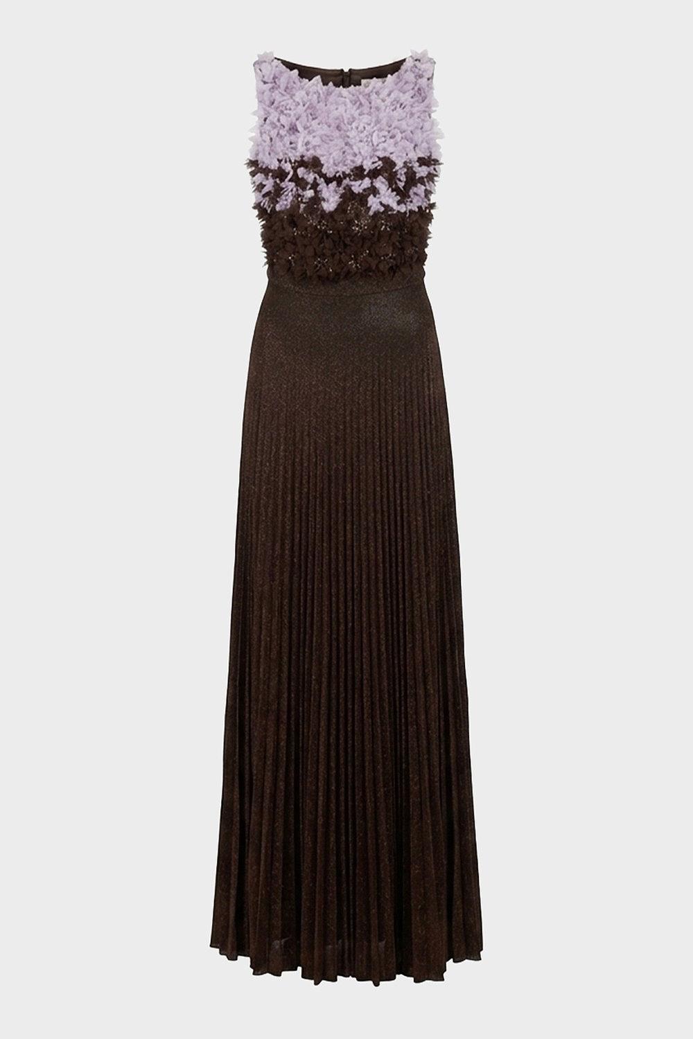 abito lungo Red Carpet tulle jersey ABR44 62E2FA8 Elisabetta Franchi 