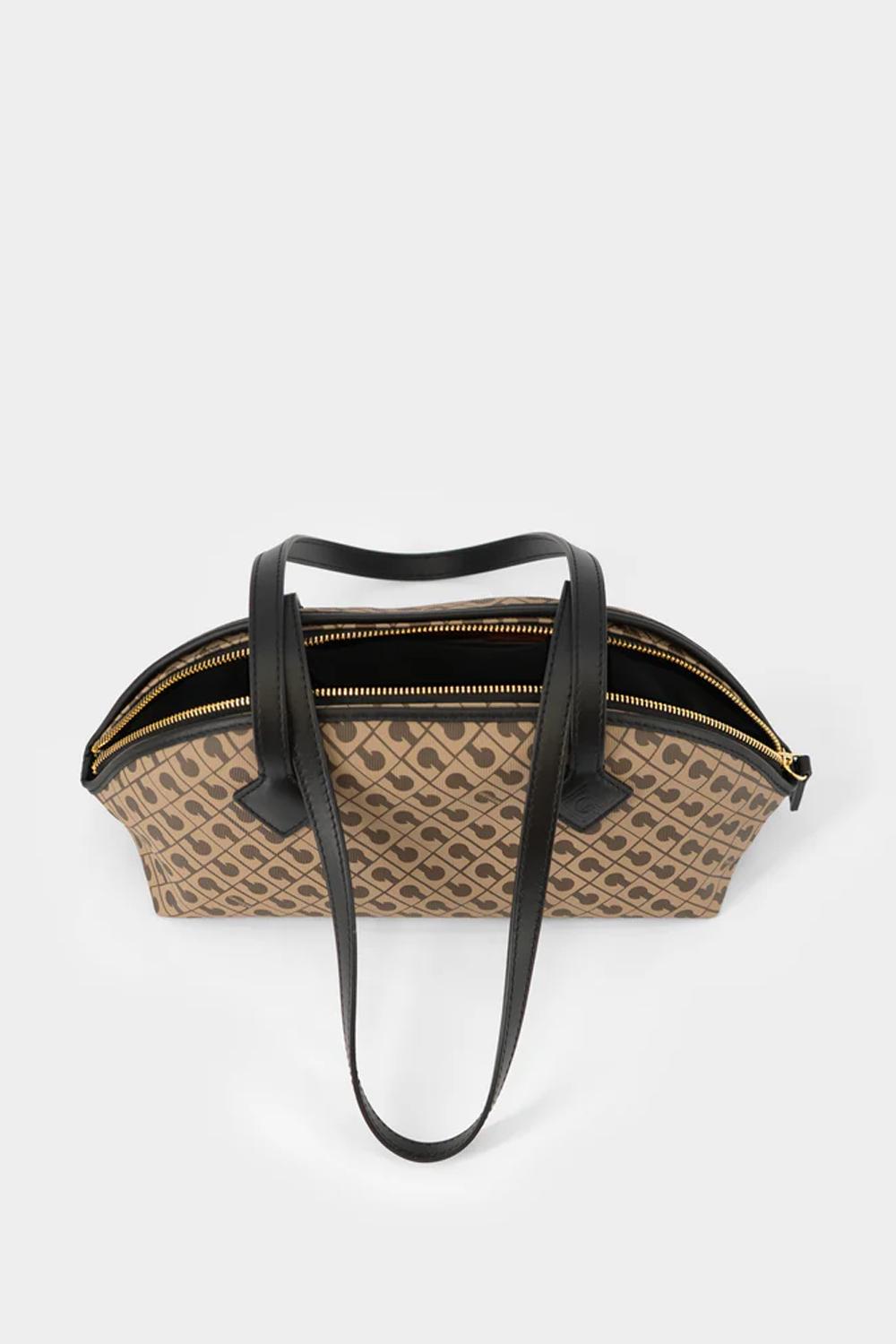 Borsa Baguette in Millerighe GHB0235 MOKA Gherardini 